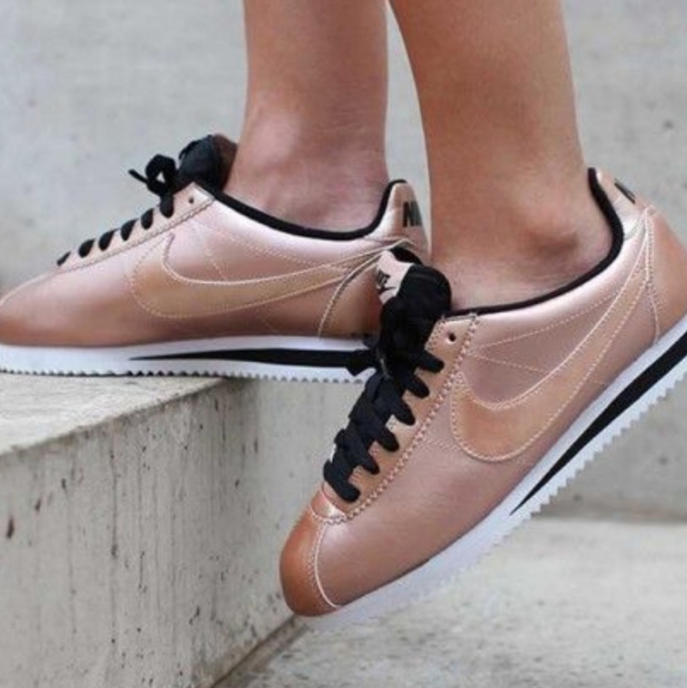 Rose Gold Nike Cortez